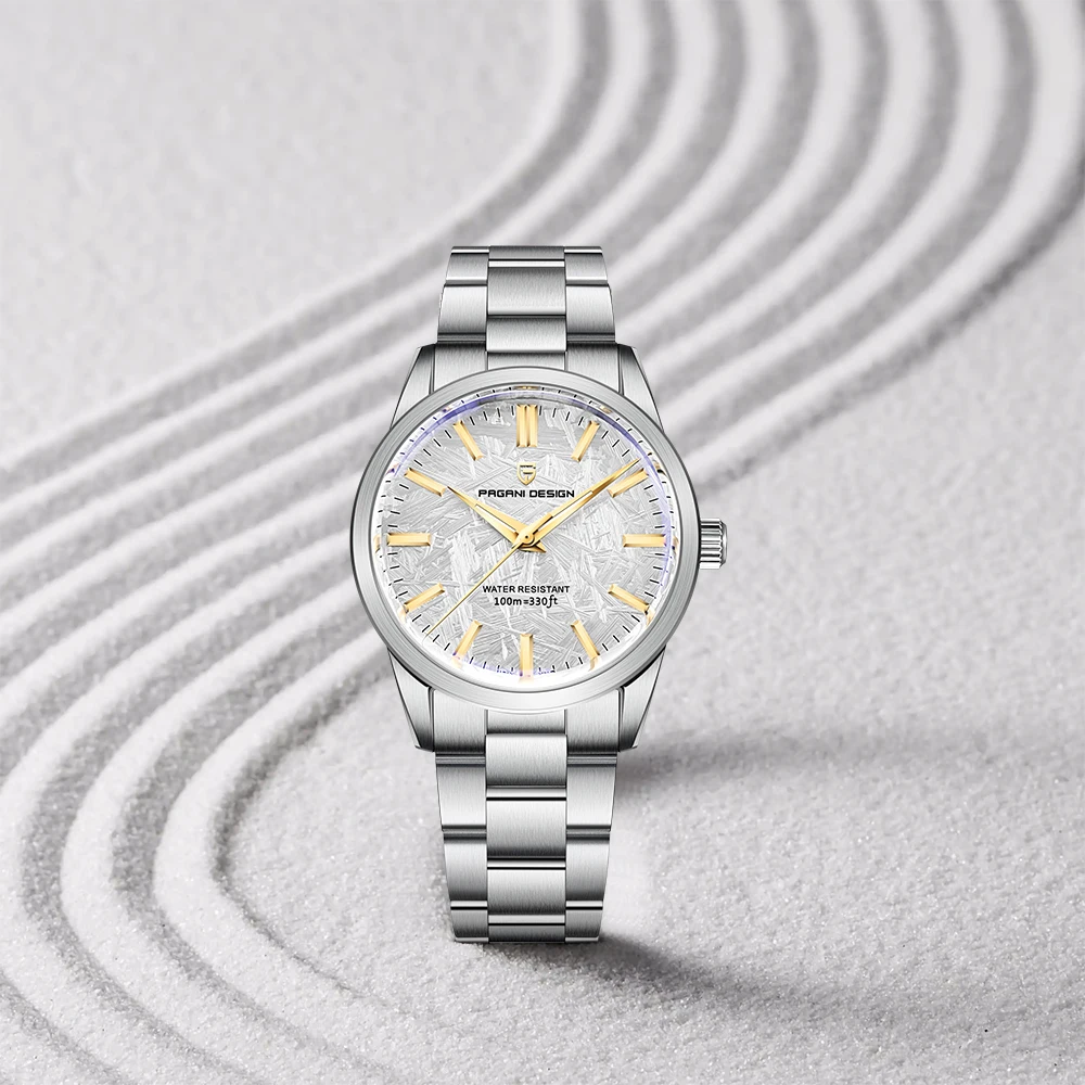 

PAGANI DESIGN 40 мм минималистичные мужские кварцевые часы Роскошные деловые AR с сапфировым стеклом из нержавеющей стали 316L 100 м водонепроницаемые часы для мужчин