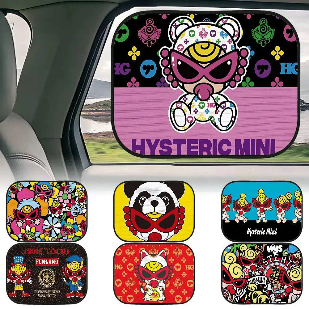 

H-HYSTERIC MINI Side Window Sun Shade For Car Electrostatic Curtains Anti-Glare Car Sun Protection Cover 99.9% UVR Blocking