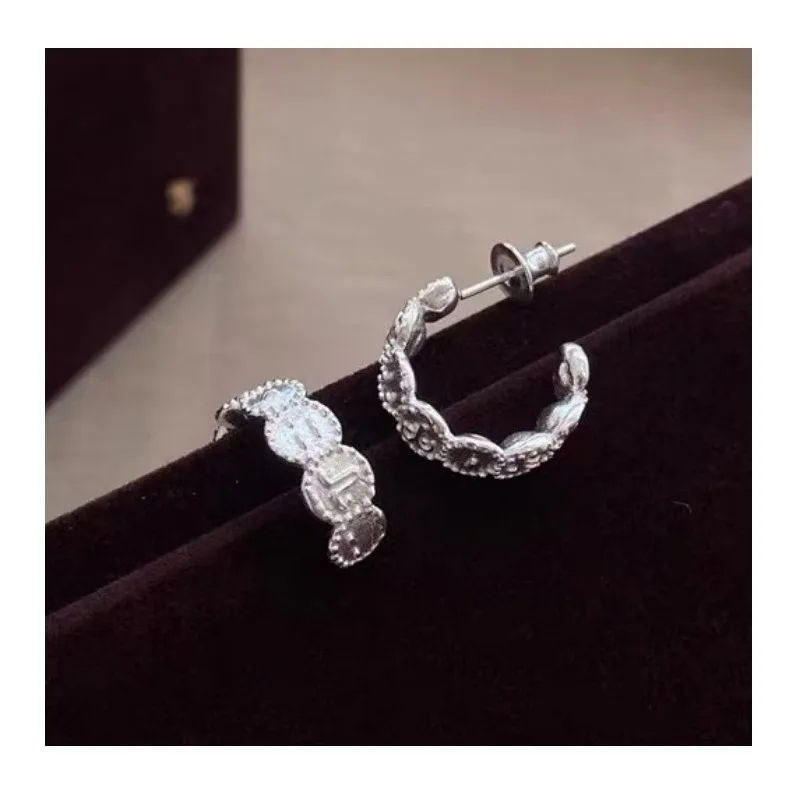 

New Ouyang Nana Earrings of The Same Style, Women's Earrings, Studs, Winter High-end Sense, Simple Personality, Niche Fashion Ea