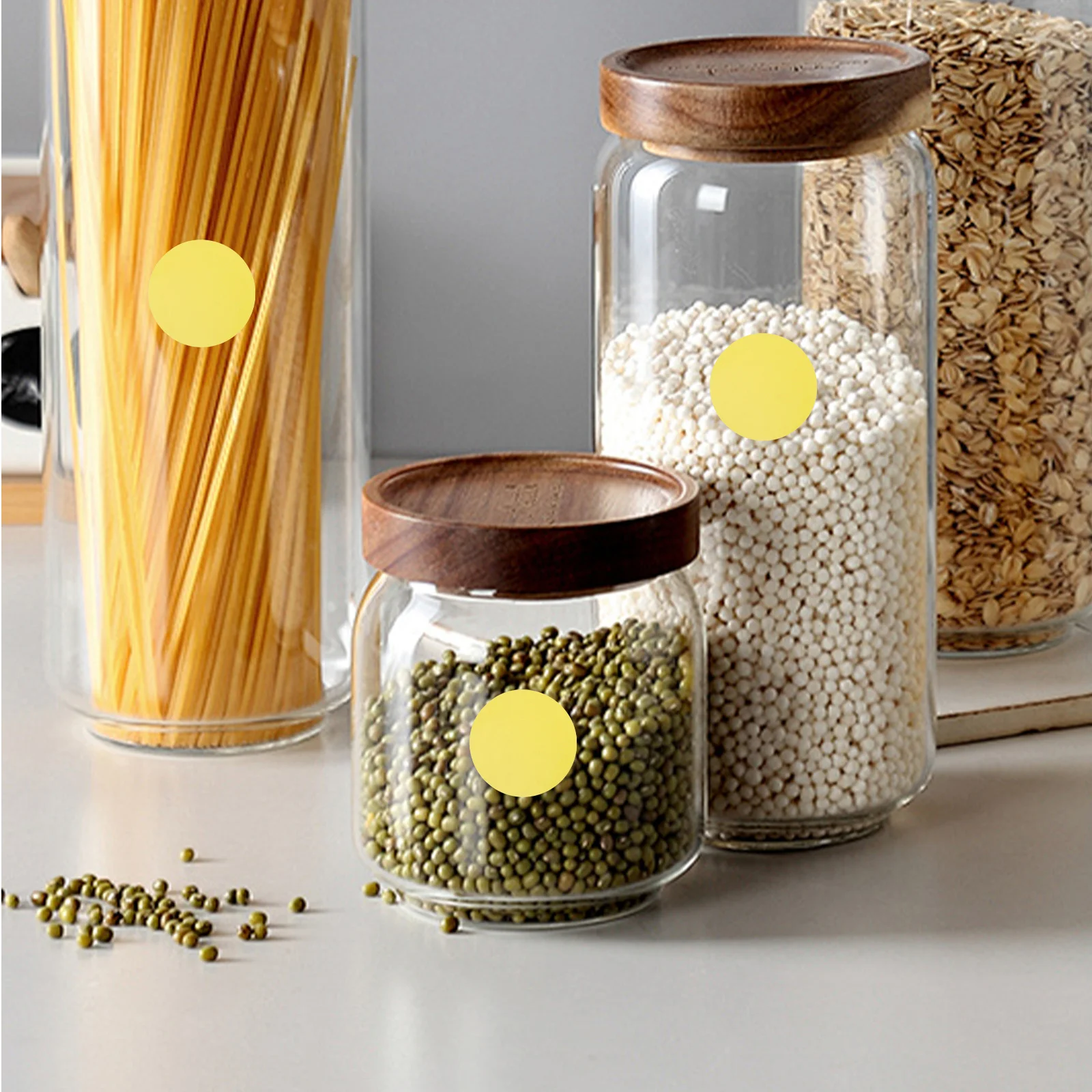 

2 Rolls 2.5Cm Round Circle Stickers Glossy Adhesive Dots For Coding Filing Crafting Labeling Containers Walls Boxes Files Jars