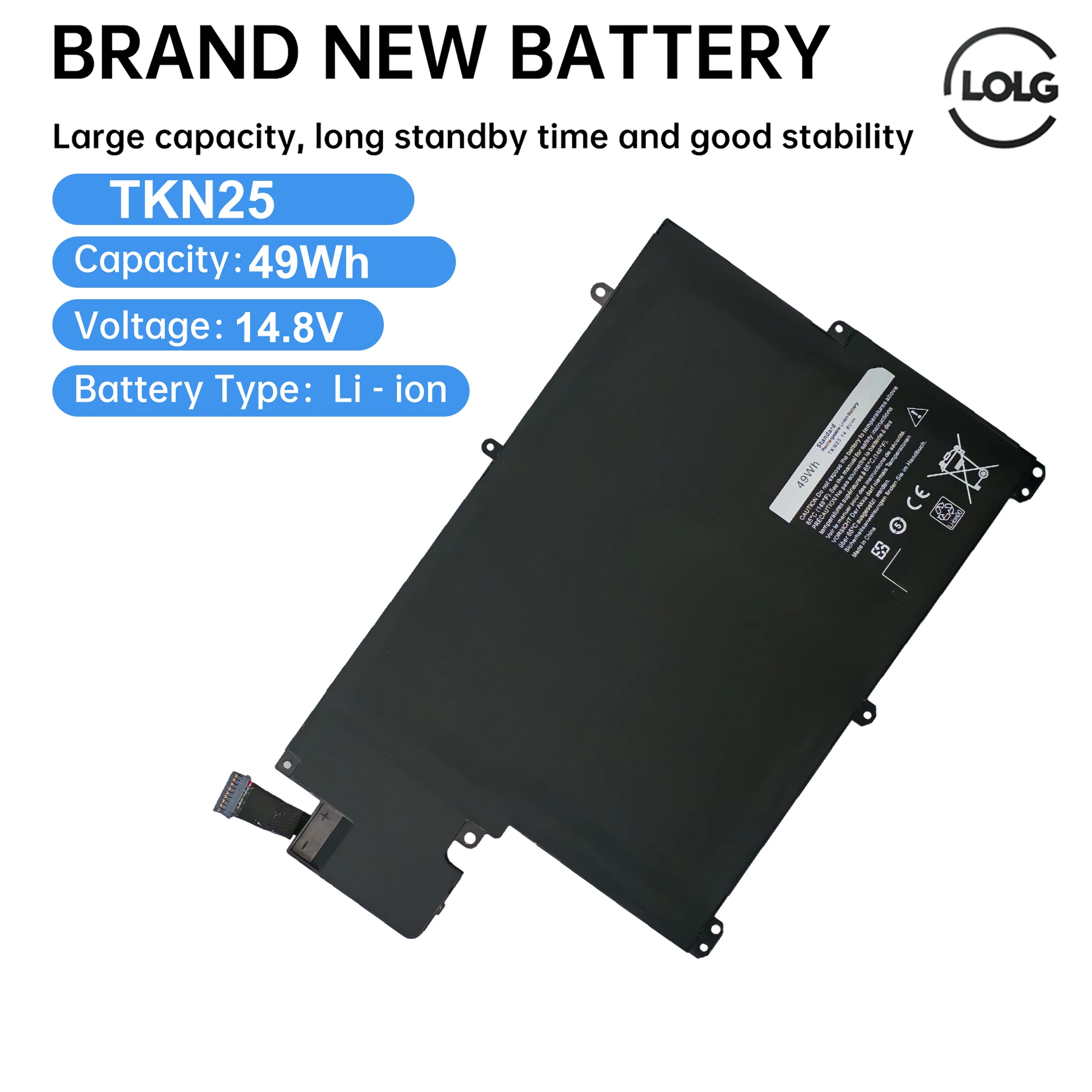 

TKN25 Аккумулятор для ноутбука DELL Inspiron 323 13Z-5323 Vostro 3360 15-3000 3546D TRDF3 V0XTF VOXTF RU485 0V0XTF