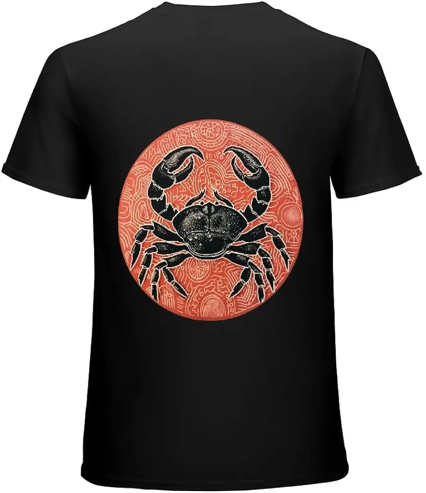 Salty Deal with It Crab Sunset Orange Short Sleeve T-Shirt  High Quality 100%Cotton Short Sleeve