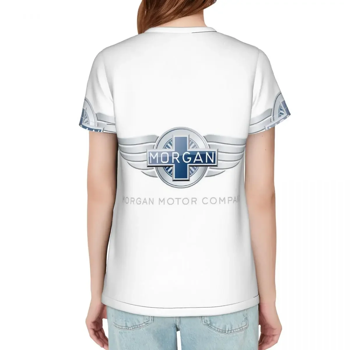 Morgan Motor Car Company T-Shirt Women Short Sleeve T Shirts Round Neck Streetwear Cotton Summer Tees Streetwear