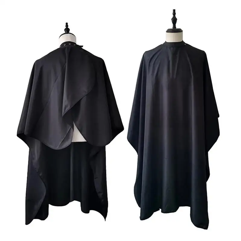 140×120cm Waterproof Hair Cutting Cape With Adjustable Snap Fastener Practical Barber Hairdressing Gown For Salon Home Haircuts view 4