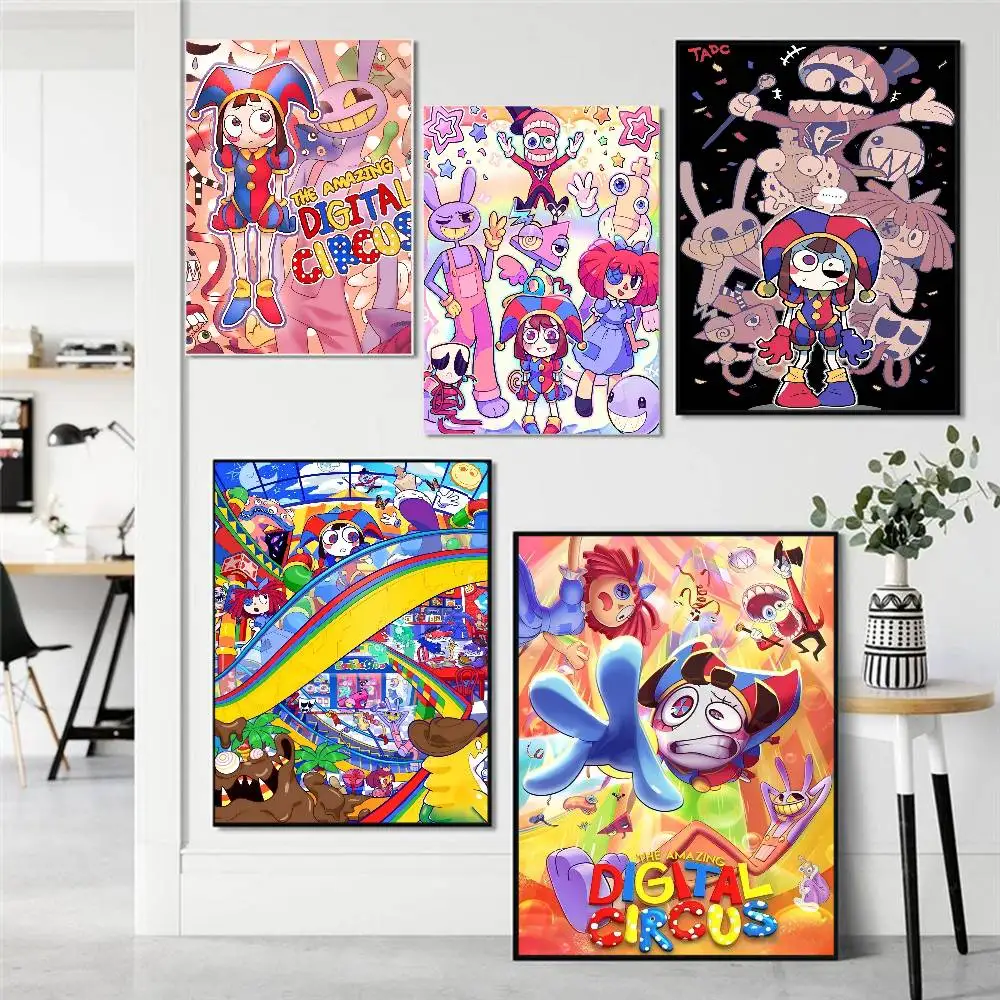 

Anime The Amazing D-Digital Circus Classic Vintage Posters Vintage Room Home Bar Cafe Decor Nordic Home Decor