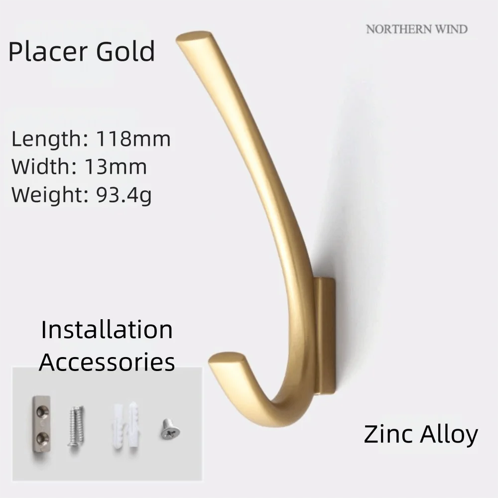 

Home Decor Modern Coat Hook Simple Metal Clothes Hanger Entrance Wardrobe Hat Hook Wardrobe Organizatio