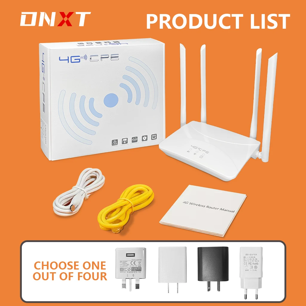 DNXT CPF912 4G LTE-Router mit SIM-Kartensteckplatz – kabellose WLAN-Sharing für Internetzugang