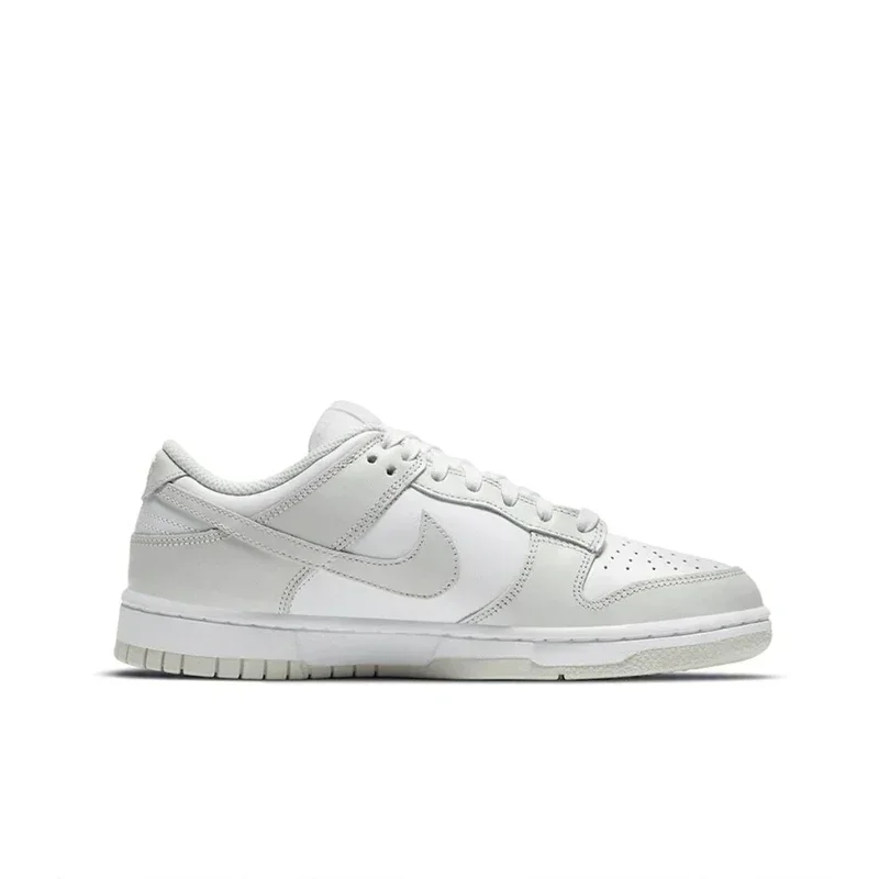 Original Nike Dunk Low 'Photon Dust' Women's Skateboarding Shoes Classic Unisex White Grey Low Top Sneakers DD1503-103