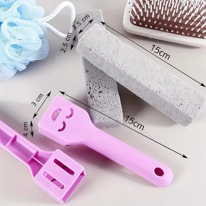 2 Pack Handle Toilet Bowl Cleaner 2 Pumice Stone Sticks Hard Water Ring Stains Remover for Kitchen/Bath/Pool/Household Cleaning