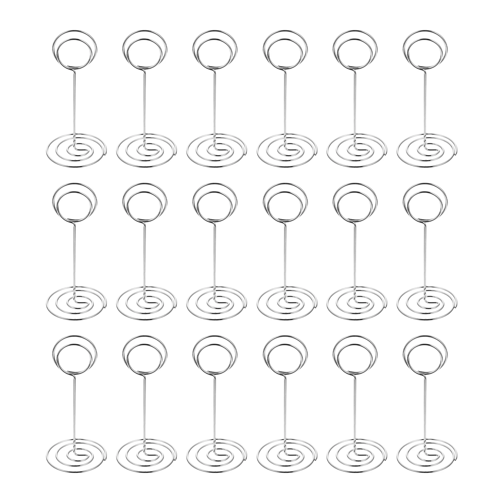 

20 Pcs Desktop Place Name Message Holders Silver Note Place Card Clips Wedding Office Note Clips Home Decor