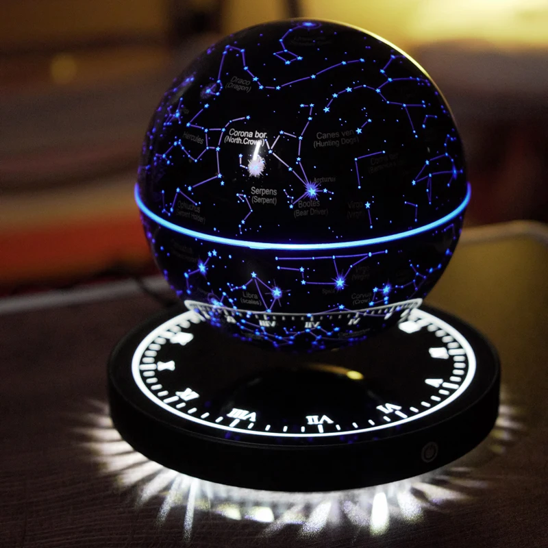 

HCNT Magnetic Levitating Starry Lamp RGB LED Floating Night Light Bedroom Projection Levitation Decor Christmas Birthday Gift