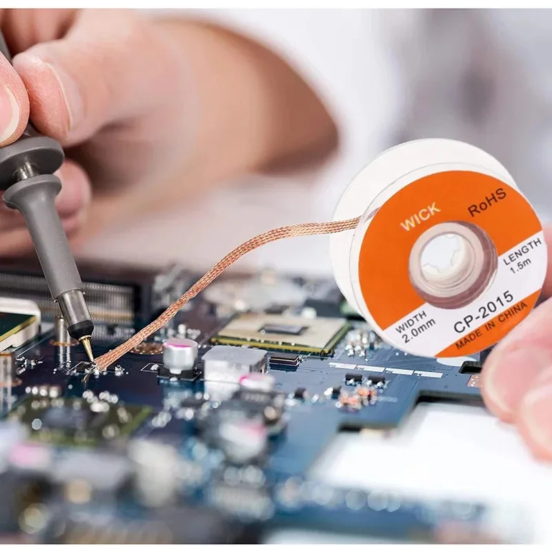 Съемник фитиля, флюс свинцовой проволоки, инструмент для ремонта BGA, паяльная проволока, оплетка, припой