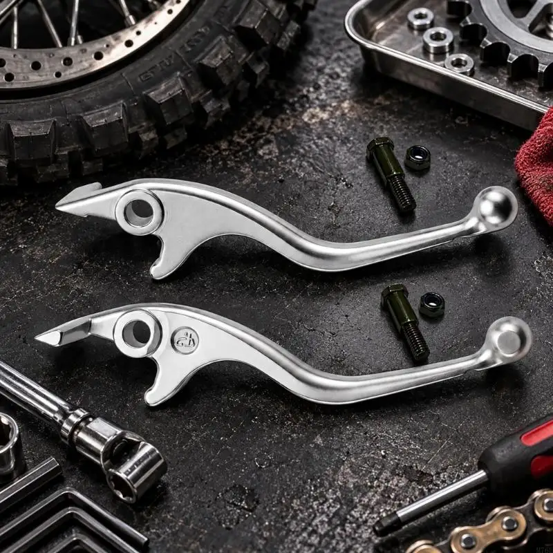 M76E Motorrad-Handbremshebel aus Druckguss für In 10 Tuttio Soleil01, 1 linker und 1 rechter Hebel mit gebogenen Griffen – Detail 8