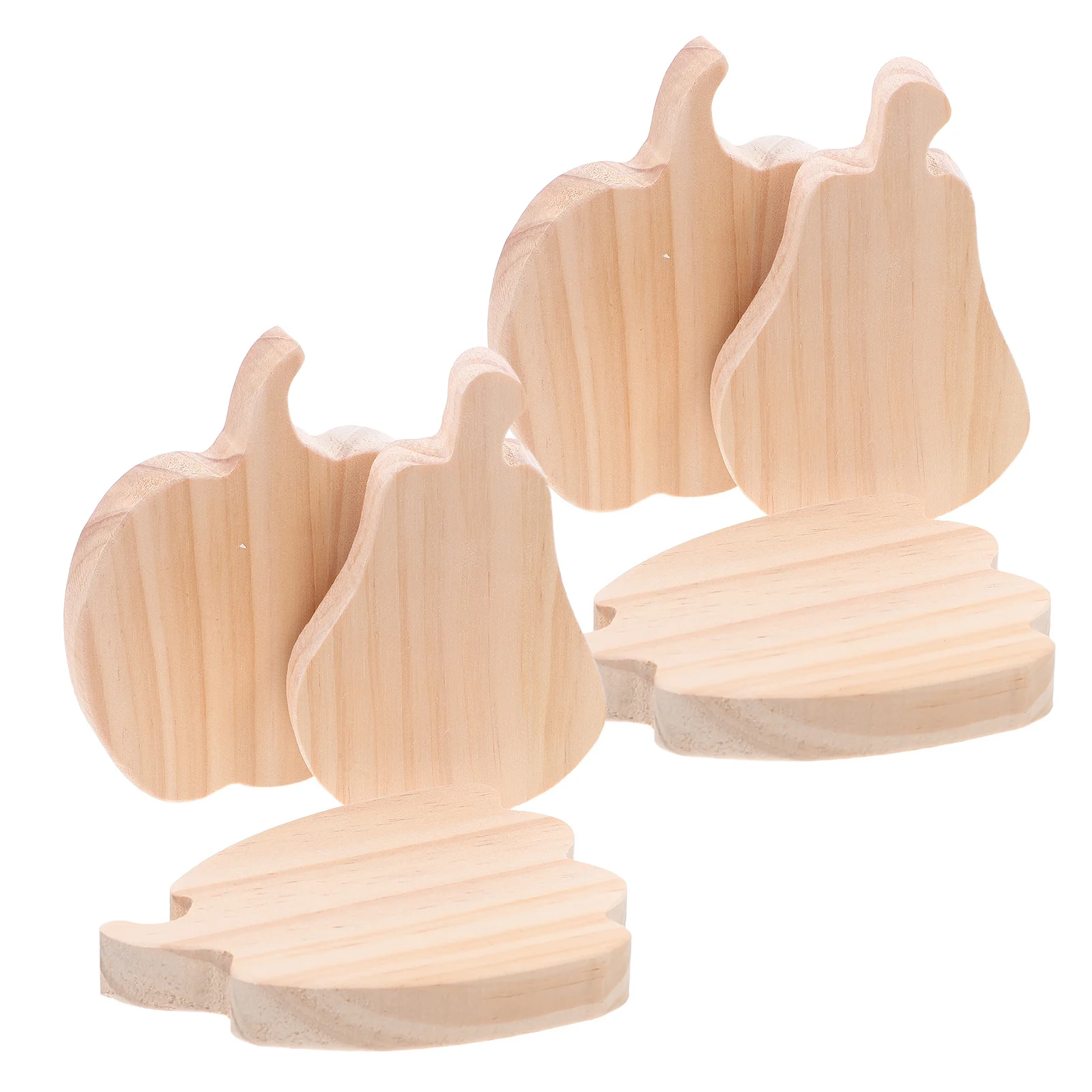 

6Pcs Pumpkin Wooden Cutouts Unfinished DIY Autumn Harvest Decorations Thanksgiving Halloween Table Art Wooden Pumpkins