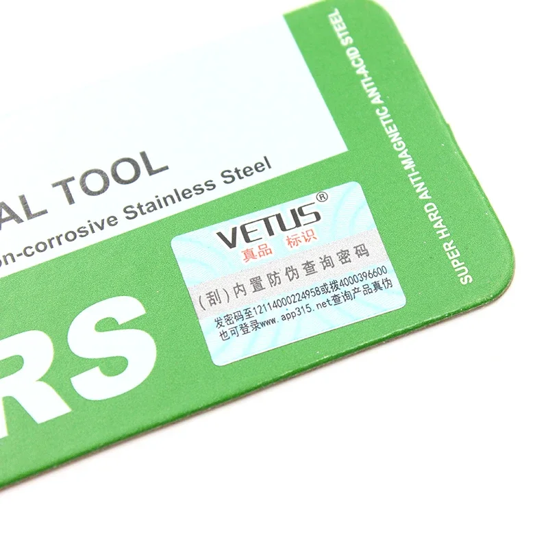 VETUS 100% Brand Anti Static ESD Tweezers Stainless Steel Eyelash Make Up Nipper Crafts Makeup Tools & Accessories