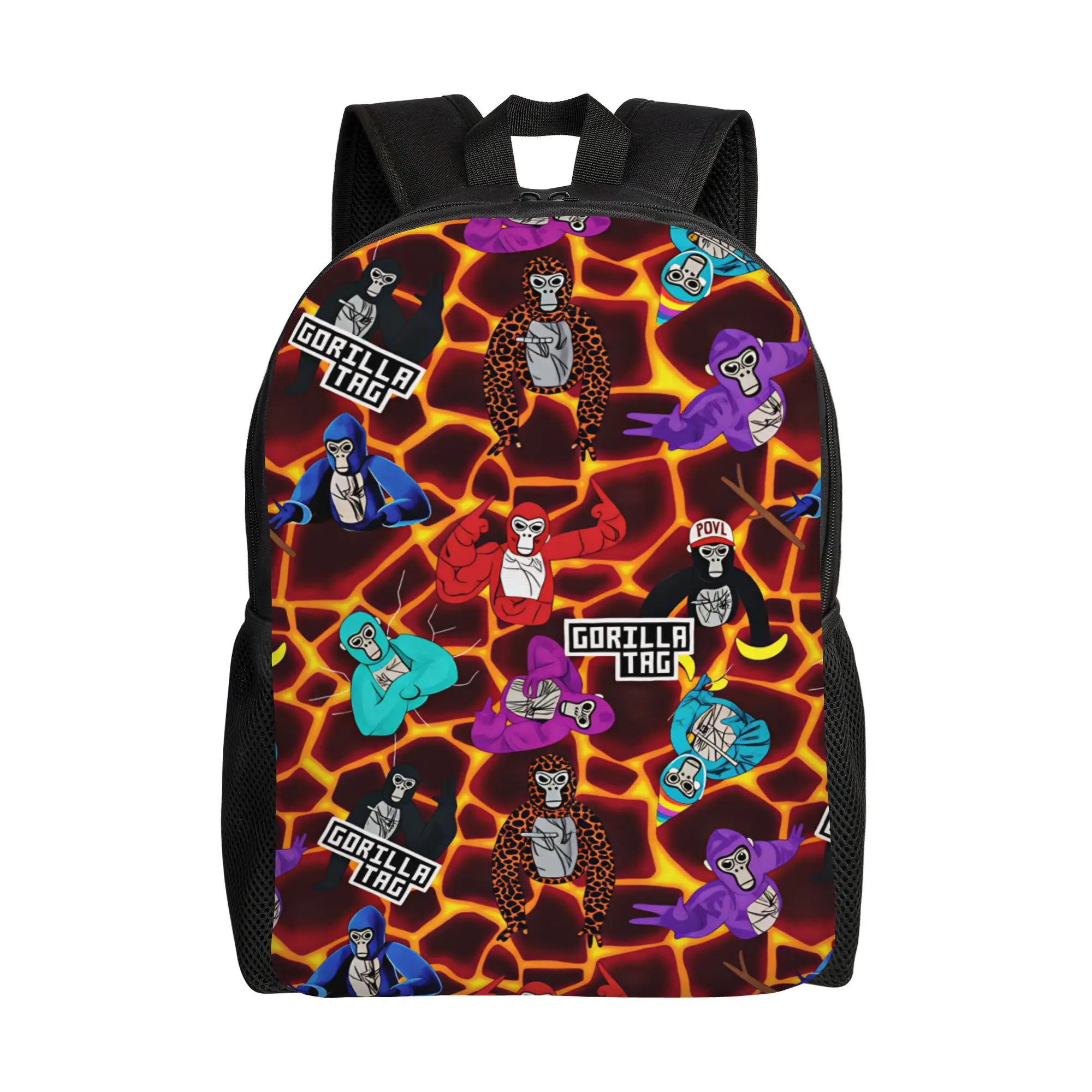 Gorilla Tag Backpack  Travel Backpacks Youth Custom Lightweight High School Bags Stylish Rucksack