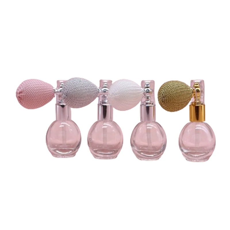 15ml palloncino AirBag bottiglia di profumo Spray atomizzatore riutilizzabile rotondo di lusso portatile trasparente vuoto vetro Spray atomizzatore bottiglia