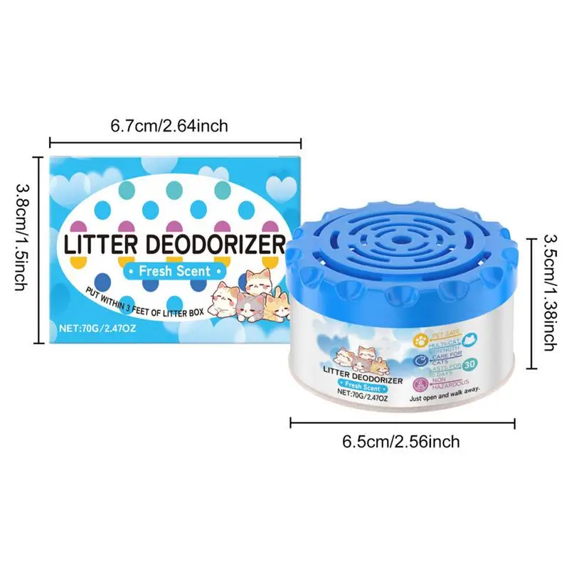 Cat Box Deodorizer Litterbox Deodorizer Cat Deodorizer Cat Litter Scent Deodorizer Smell Eliminator Odor Absorber Gel