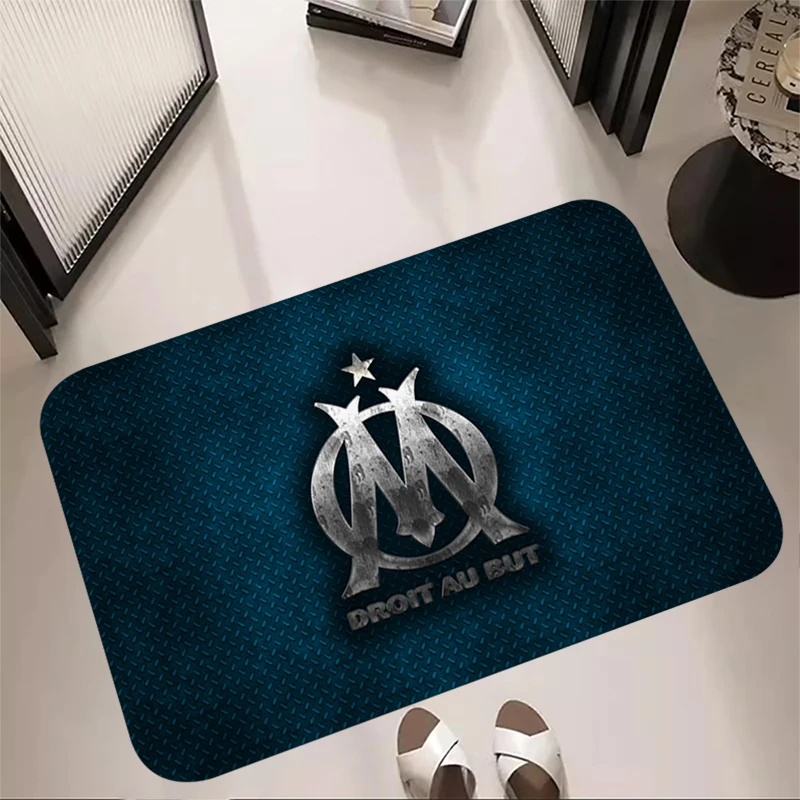 Interior Room Football Rugs Foot Carpets Entrance Doormat Bedside Pet Floor Mat Corridor Marseille Carpet Anti Slip Home Kitchen