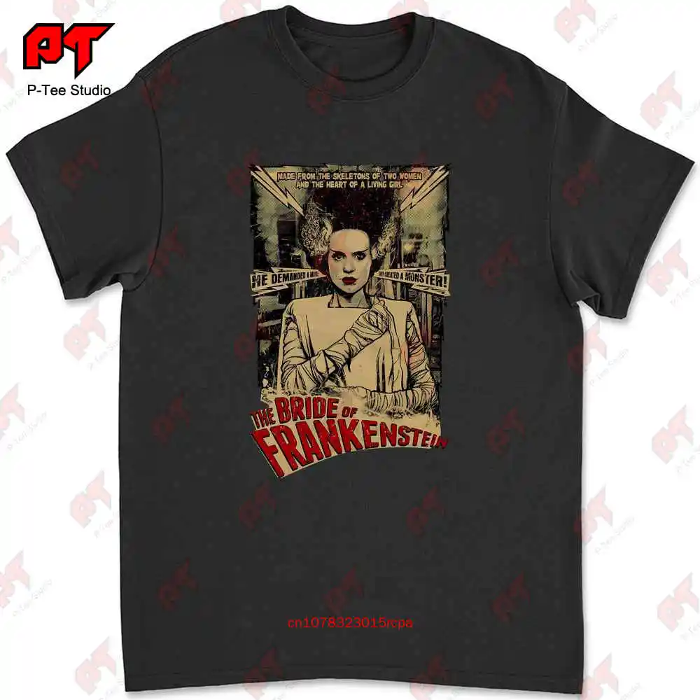 Publicit T Shirtz Big And Tall Bride Of Frankenstein Horror Movie Poster Shirt PHEK