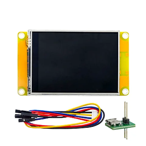 Imagem -02 - Nextion-discovery Series Hmi Resistive Touch Display Module Simulador Gratuito Suporte a Depuração Operador de Atribuição Nx3224f028 28