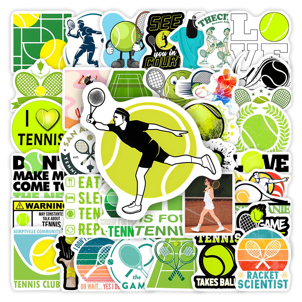 Cool Tennis Sport Sticekrs Kid DIY Toy Gift Decorative Decal for Scrapbook Journal Diary Laptop Phone Bottles Luggage Waterproof