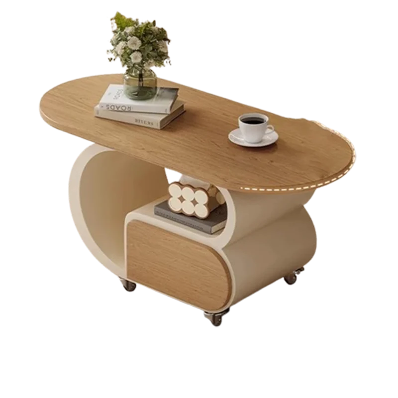 ii-Moving Storage Coffee Table Decoration Luxury Nordic Designer Side Table Living Room Dinner Mesas Lounge Suite Furniture