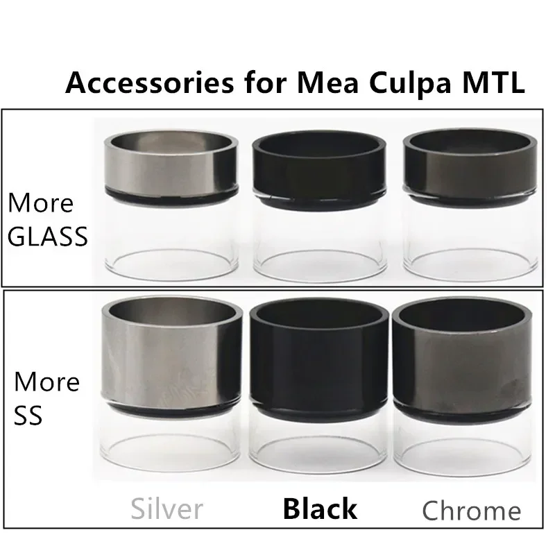 FATUBE Patio 3 Half Steel Bin PEI Acrylic Straight Tube Glass Fittings Single Mea Culpa MTL RTA