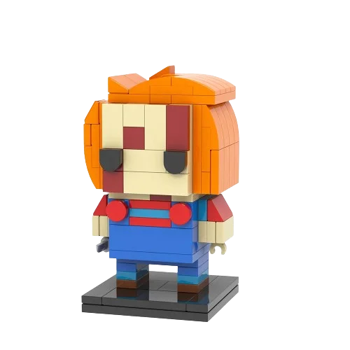 

138Pcs Horror Movie Bricks Chucky BrickHeadsed DIY Building Blocks Halloween Education Kids Toys For Children Kid Birthday Gift