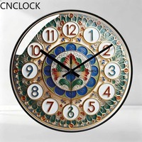 Ultra-quiet, Creative, Light Luxury, Stylish, Retro-style New Wall-mounted Quartz Clock for Living Room, 10/12/14 Inches