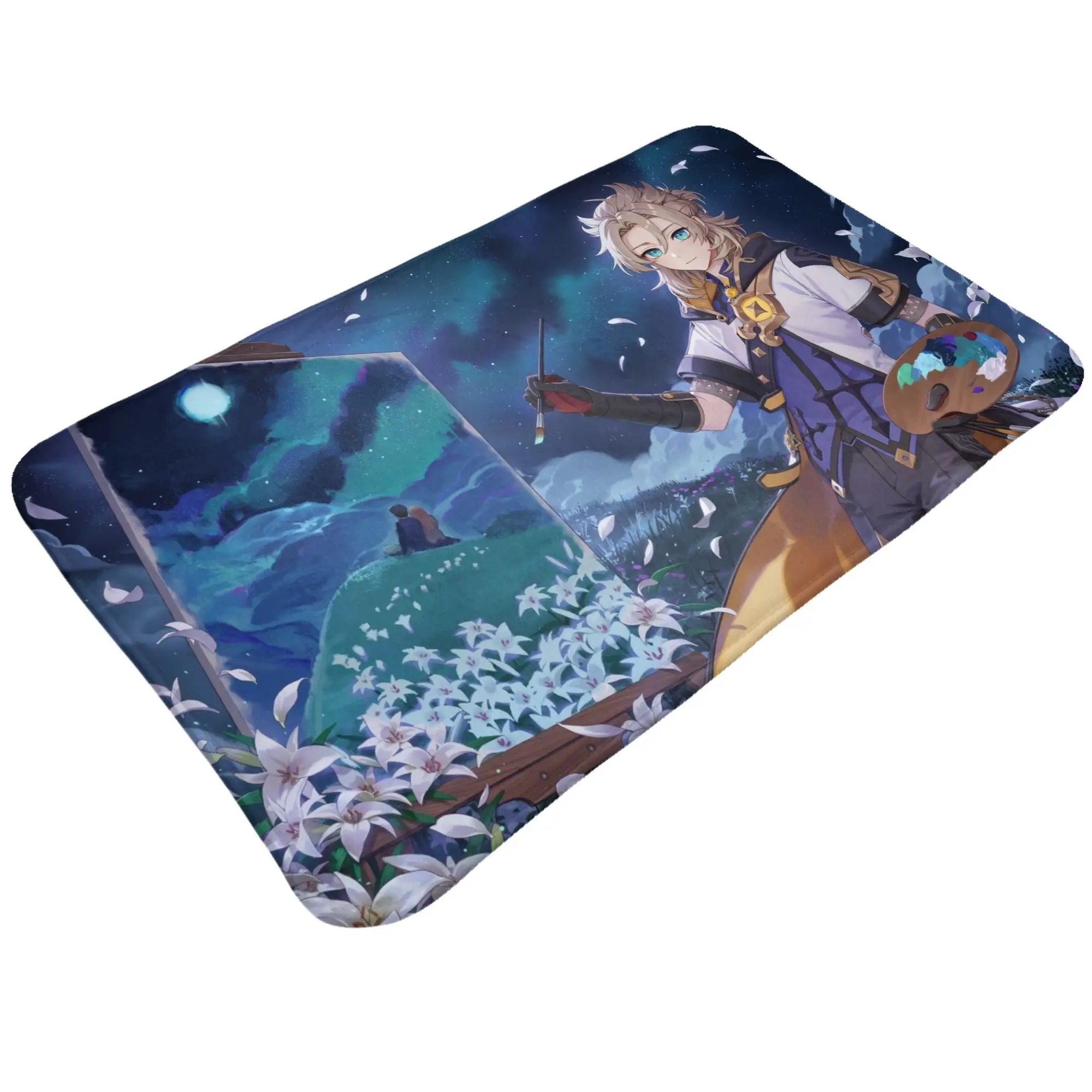 Draw a Picture Non-slip Doormat Living Room Mat Albedo Waterproof ModernDecor
