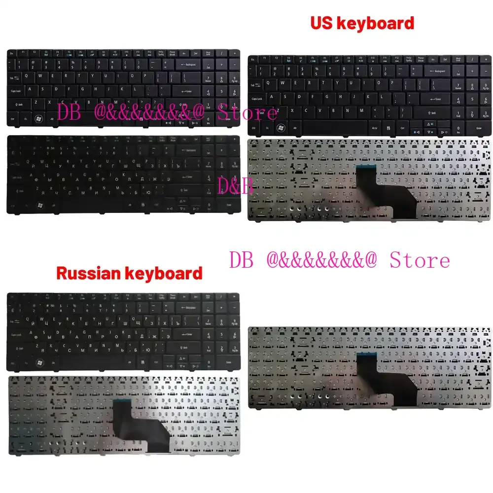 Teclado Ruso/Estadounidense para Portátil FOR DNS A35 A35FE A35YA Pegatron A15 A15HE A15FD A15HC A17 A17A A17FD A17HC A25PA A35FB