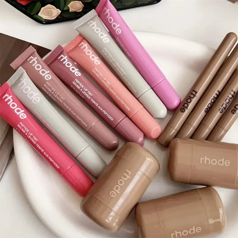 Rhodee Fard Rouge Polvere Tasca Fard Lucidalabbra Guancia Bastone idratante Crema naturale Rossetto Guancia Facile da applicare Trucco colorato