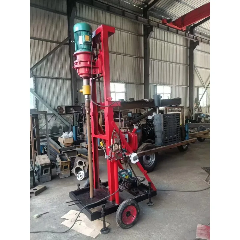 ماكينة حفر آبار المياه الصغيرة بطول 100 متر ماكينة حفر الصخور متعددة الوظائف جهاز حفر آبار المياه مورد آلة بئر #5