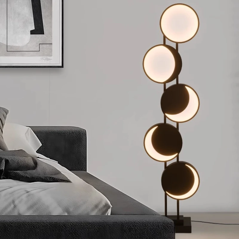 

Современные круглые уникальные торшеры с луной, минималистичные диваны для гостиной, столовой, художественное украшение, светильники для выставочного зала, кофейни