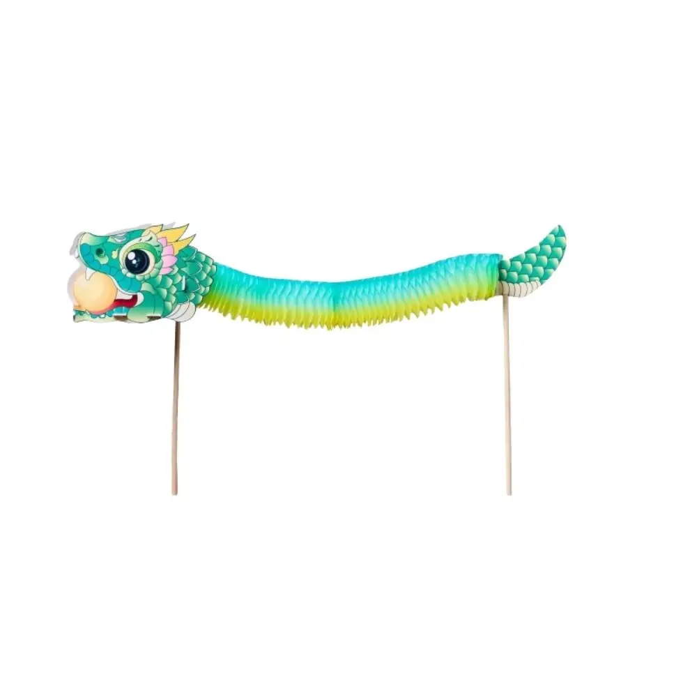 Tradition chinoise drôle danse du Lion 2025 jubilant serpent stérique jouet bricolage papier serpent Mini doigt danse du Lion Festival de printemps