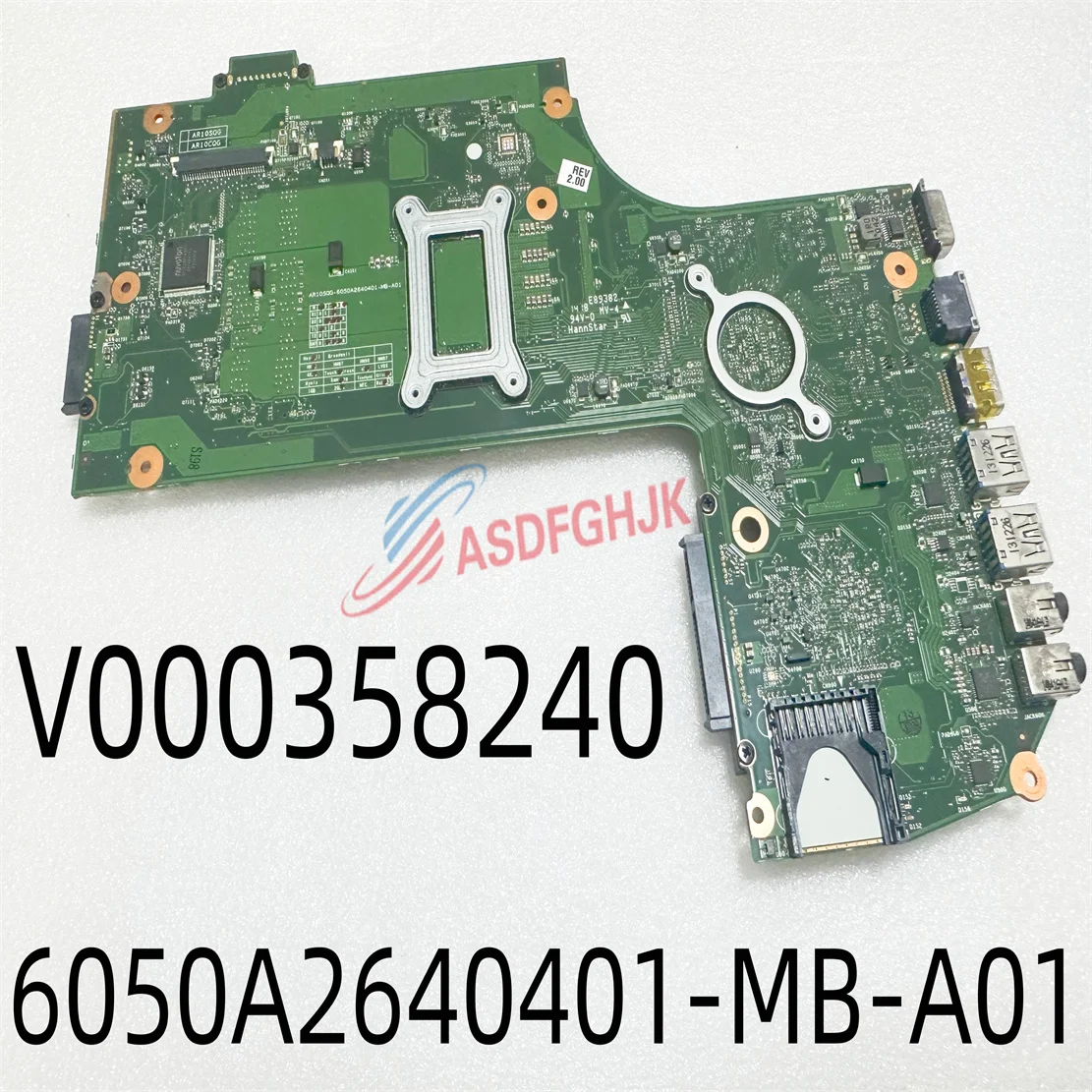 

V000358350 V000358240 AR10SQG-6050A2640401-MB-A01 For TOSHIBA Satellite S70T S70T-B laptop motherboard R9 M265X I7-4710HQ DDR3L