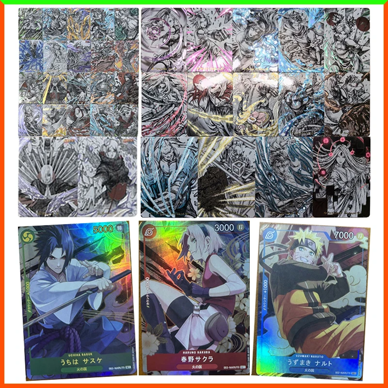 Anime Naruto DIY ACG Senju Hashirama Tsunade Kakashi Pain Konan Sasori Uchiha Itachi Sammlerstück Kartenspielzeug für Jungen Geburtstagsgeschenk