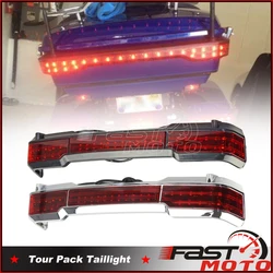 LED Tail Running Stop Brake Light For Harley Classic Ultra King Tour Trunk Pack 97-15 Classic Ultra FLHT Taiilight Tail Lights