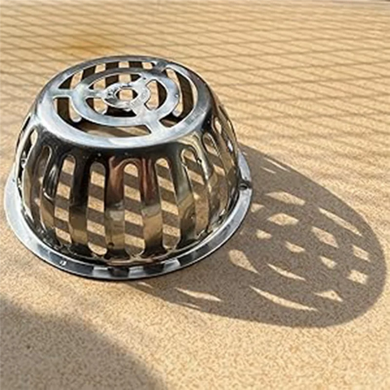 304 Stainless Steel Rooftop Floor Drain Cover Roof Balcony Sewer Filter Gutter Drain Pipe Anti-Blocking Mesh Cover