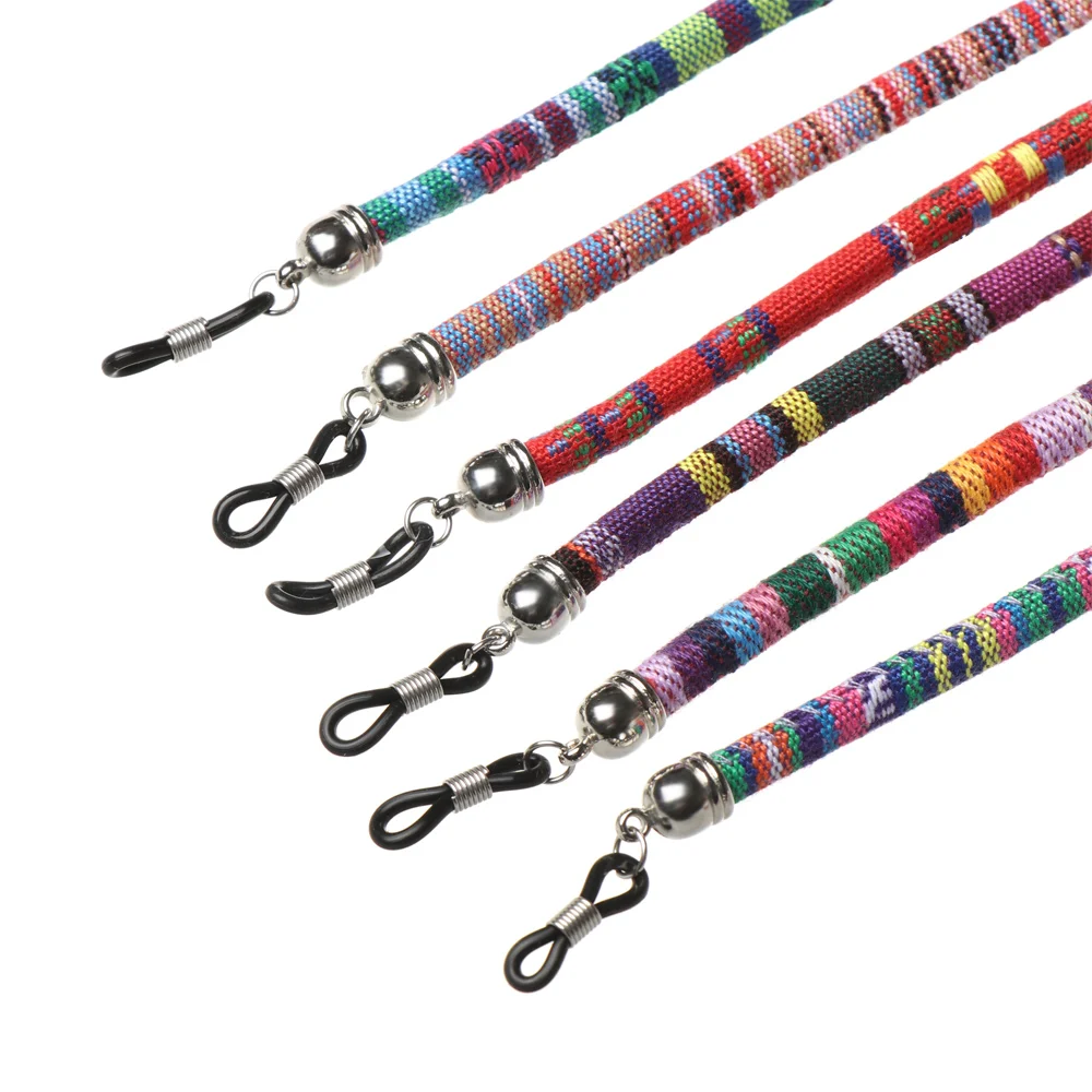 Bunte Acrylperlen Brillenkette Lesebrillenband Halter Anti-Verlust-Seil Vintage Halsband für Brillenzubehör