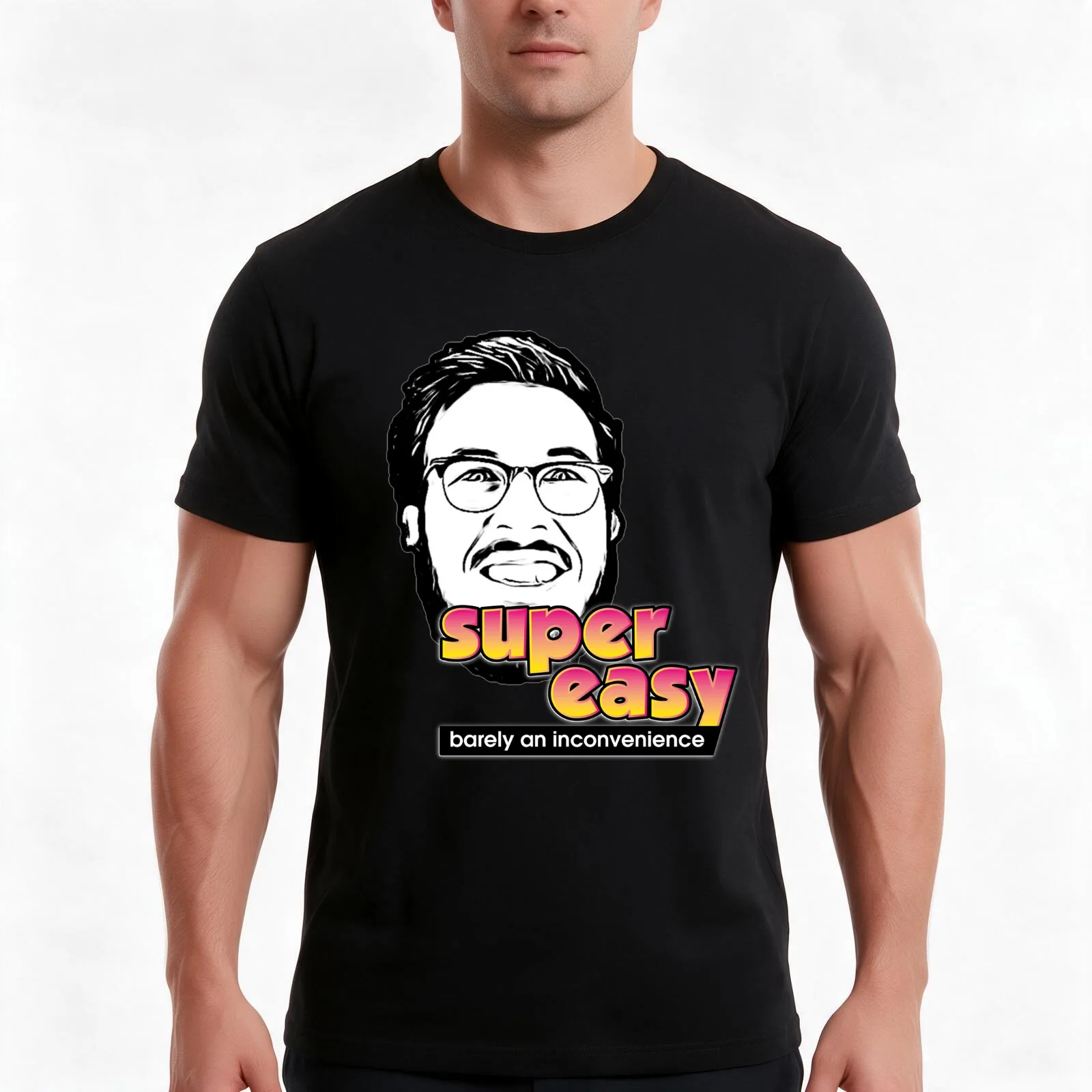 Pitch Meeting - Super easy barely an inconvenience T-Shirt, Summer Casual Cotton Tee, Oversized Streetwear Tops, 100% Cotton