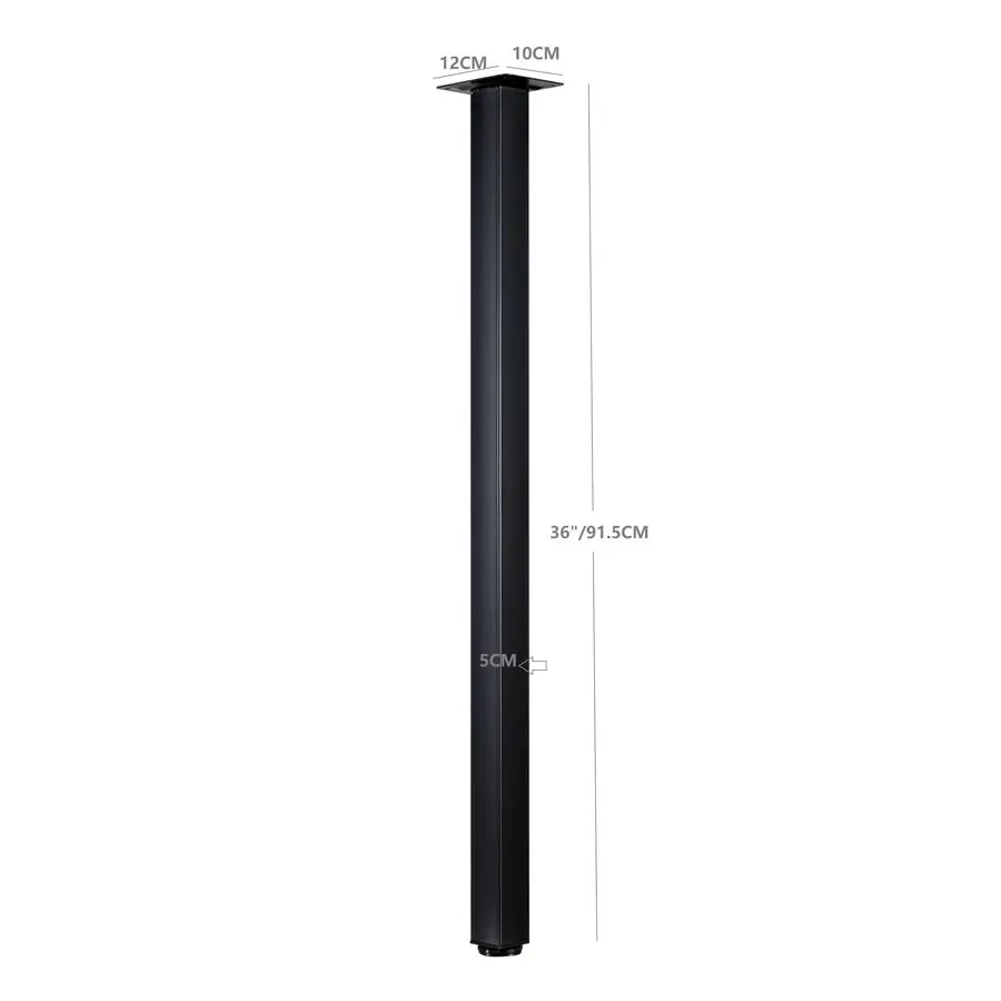 Table Legs 36 inch,Heavy Duty Furniture Legs,Adjustable Square Desk Legs for DIY Computer Desks,Coffee Desks,Dining Table,Set o