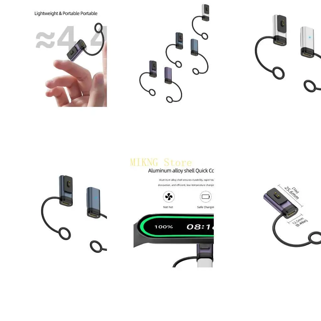 Metal Housing Power Adapter for Band 10 Wearable Bands, Daily Desk Use Best Sale