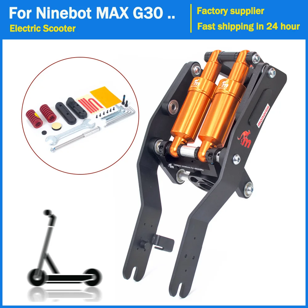 

Monorim DM Dual for Ninebot Segway Max G30 Front Upgrade Modified Shock Absorber Suspension Kit Electric Scooter Accessorie