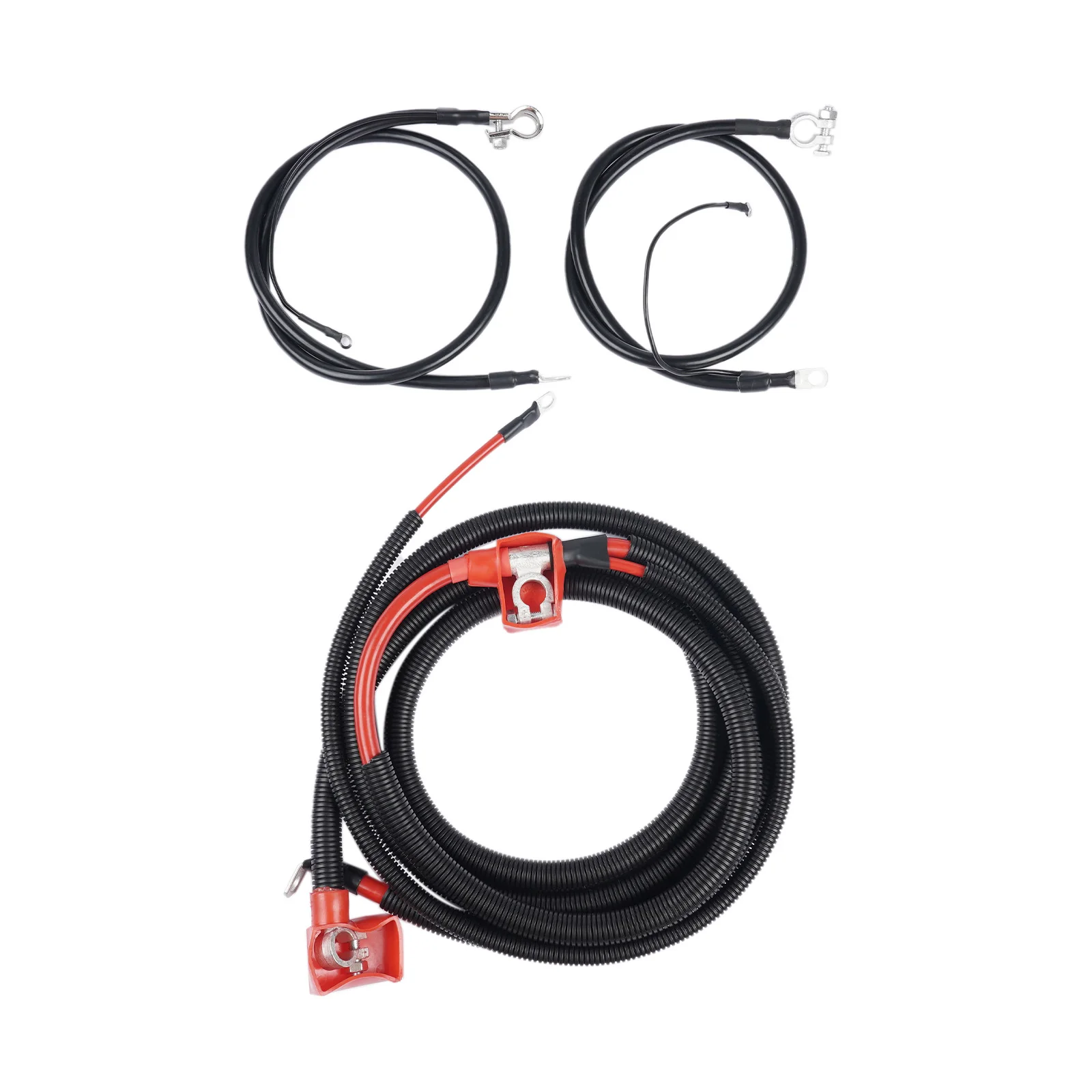 AP03 Positive & Negative Starter Battery Cable Kit for Ford F-250 F-350 7.3L Diesel 1994-1997 F5TZ14301A F5TZ14300B view 2
