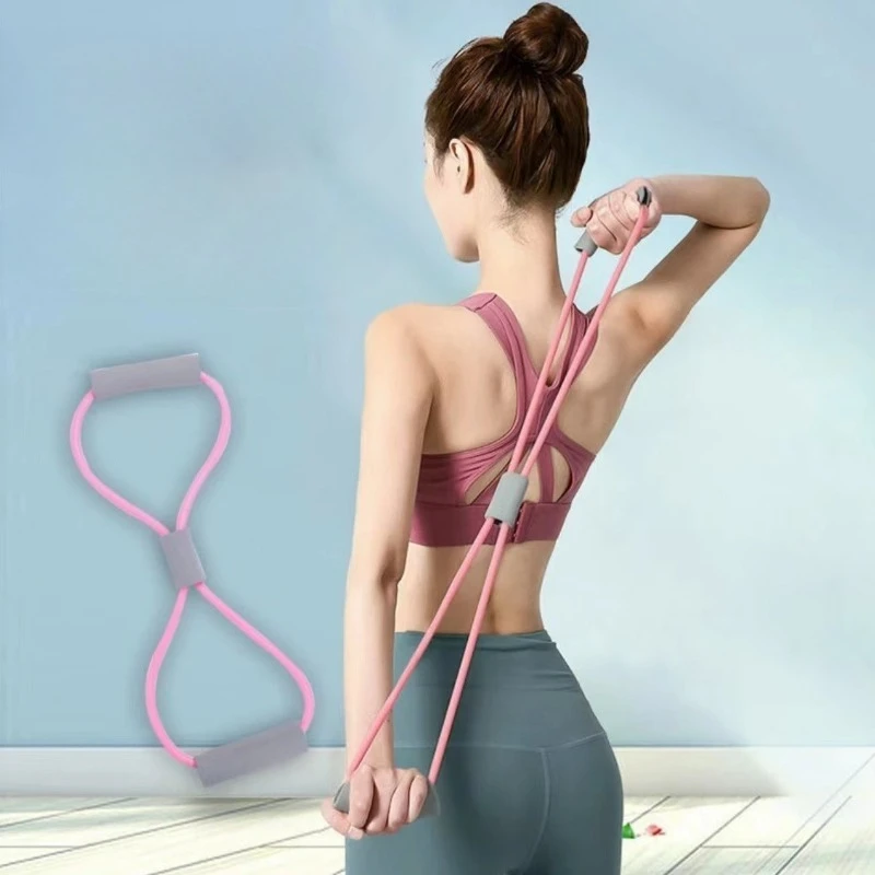 

Pulling Tool Shoulder Beautiful-back 8-shaped Pulling Tool Yoga Training Device Tension Rope Stretching Sports Fitness Equipment