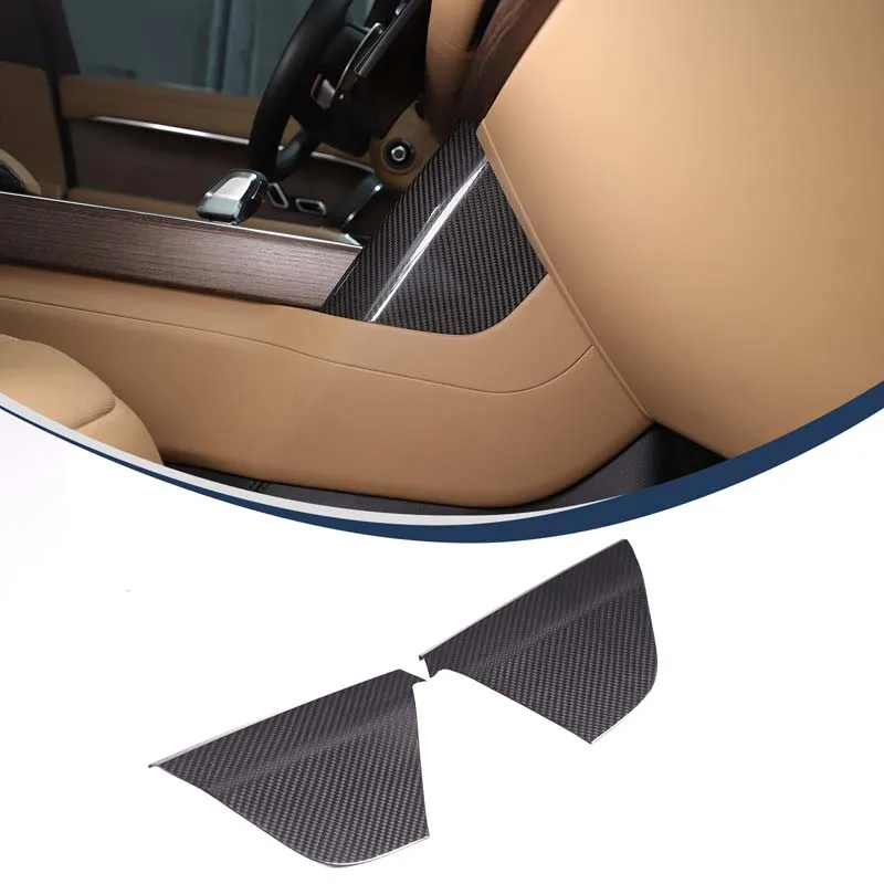 

For Land Rover Range Rover Vogue L460 2023+ Real Carbon Fiber Car Central Control Knee Panel Decorative Stickers Car Accessories
