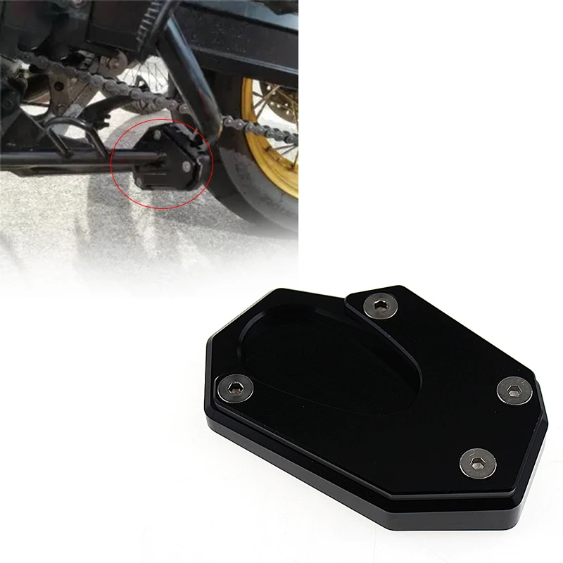 for 2020 SUZUKI V-STROM 1050 XT VSTROM 1050 Motorcycle Kickstand Stand Extension Enlarger Pad Foot Side Kick Bracket A