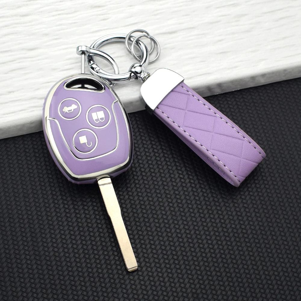 Soft Key Cover for Ford Focus Fiesta KA Ecosport C-Max S-Max Galaxy Transit Connect TPU Key Protector Case Fob Keychain Set